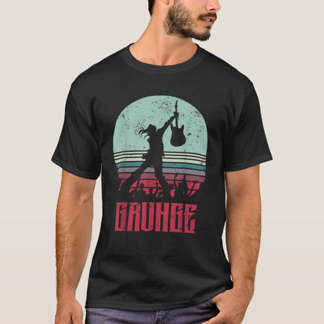 Grunge 80er 90er Musikdesigns und Geschenkideen T-Shirt (Vorderseite)