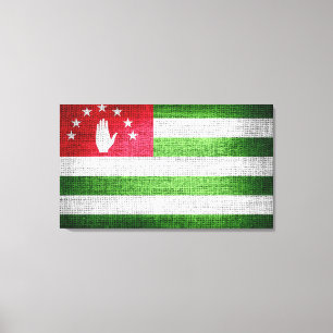 Grunge Abkhazia Flag Leinwanddruck