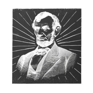 grunge abraham lincoln notizblock