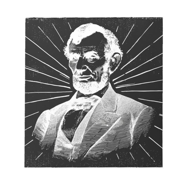 grunge abraham lincoln notizblock (Vorderseite)