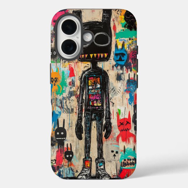 Grunge Abstrakt Art Phone Case (Rückseite)