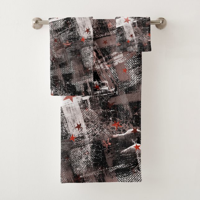 Grunge, abstrakt. badhandtuch set (Insitu)