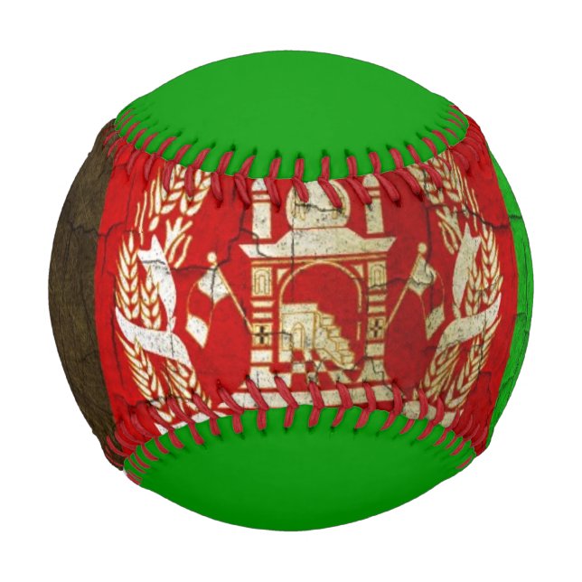 Grunge Afghanistan Flag Baseball (Vorderseite)