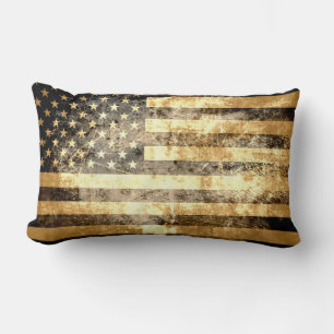 Grunge American Flag 2 Lendenkissen