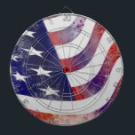 Grunge American Flag Dartscheibe<br><div class="desc">Grunge American Flag</div>