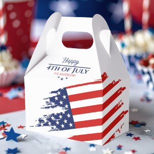 Grunge American Flag Happy 4. Juli ID104 Geschenkschachtel