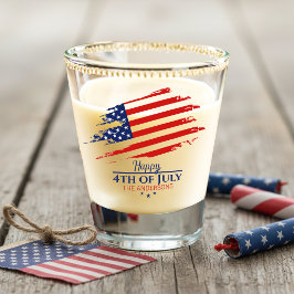 Grunge American Flag Happy 4. Juli ID104 Schnapsglas
