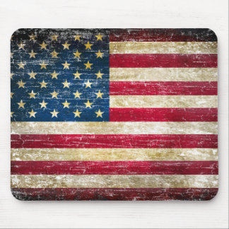 Grunge American Flag Mousepad