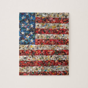 Grunge-amerikanische Flagge
