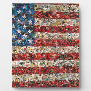 grunge amerikanische Flagge Fotoplatte