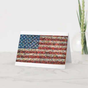 grunge amerikanische Flagge Karte