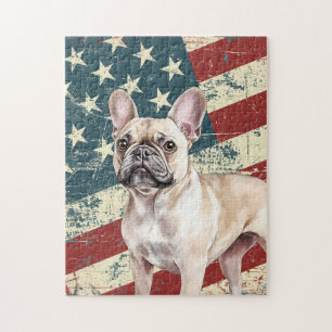 Grunge-Amerikanische-Flagge-Reh-Beige-Französische