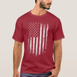 Grunge-Amerikanische Flagge T-Shirt