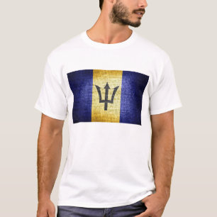Grunge Barbados Flag T-Shirt