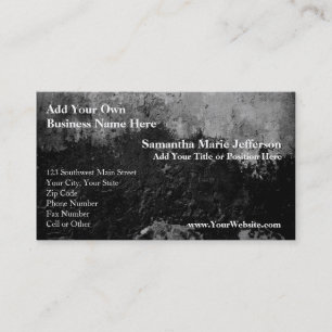 Grunge Black Paint Imitate Finish Design Visitenkarte