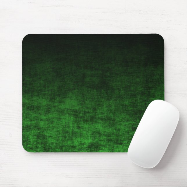 Grunge Black und Green Ombre Mousepad (Mit Mouse)