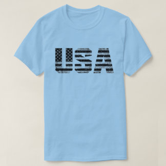 Grunge Black & White USA Typografie T-Shirt
