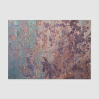 Grunge Blue Rusted Metal Muster