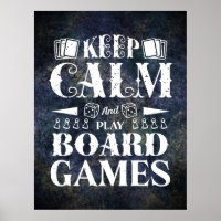 Grunge Board Games Wall Decoder Poster