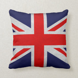 Grunge Britische Flagge Kissen