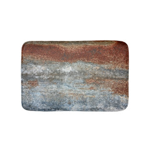 Grunge Brown Rust Textur Muster Badematte