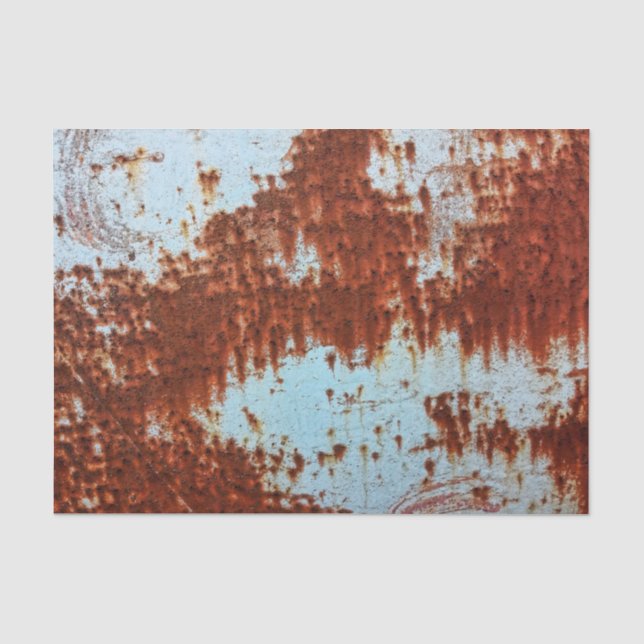 Grunge Brown Rusted Metal Muster 2 Seidenpapier (Vorderseite)