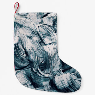 Grunge brush strokes background kleiner weihnachtsstrumpf