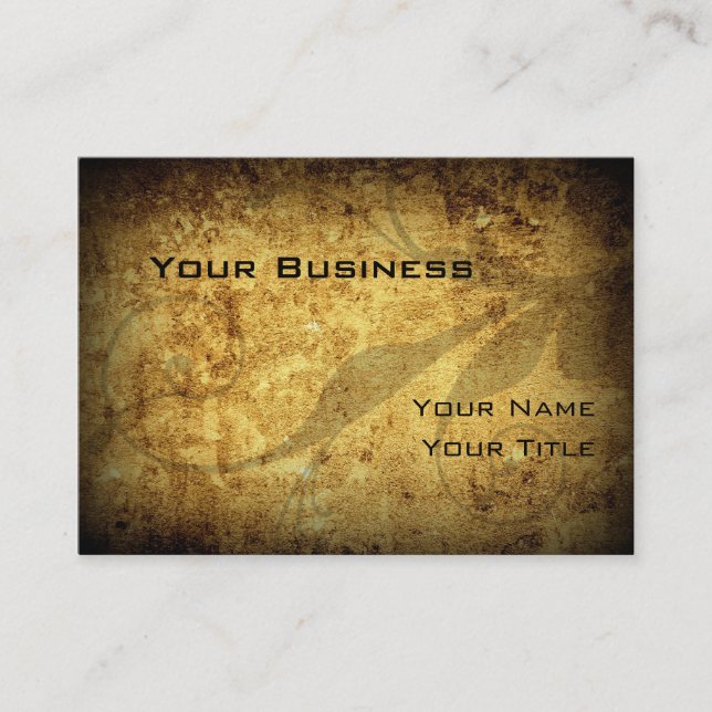 Grunge Business Card Visitenkarte (Vorderseite)