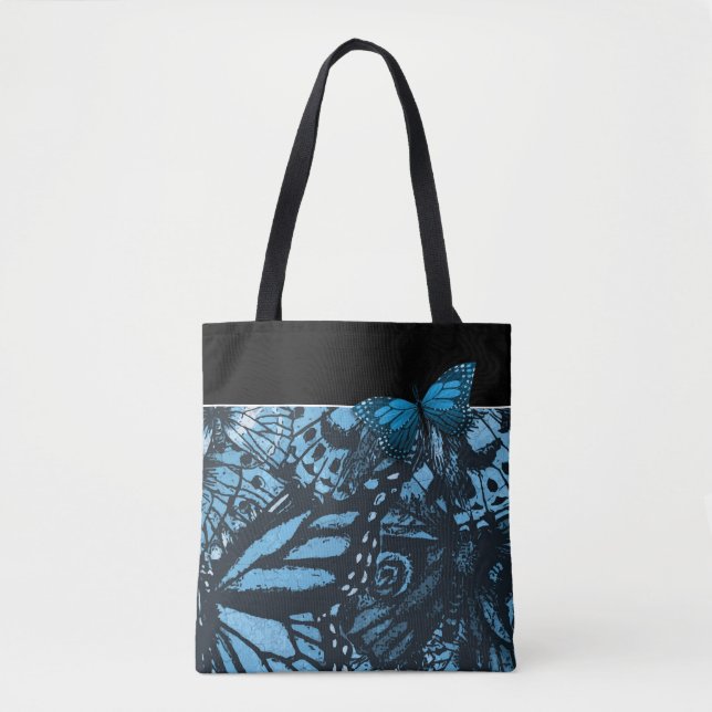 Grunge Butterfly Art Tasche (Vorderseite)
