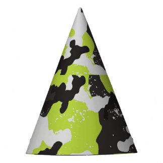 Grunge Camouflage Vintager Hintergrund Partyhütchen