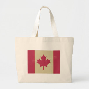 grunge canadian flag jumbo stoffbeutel