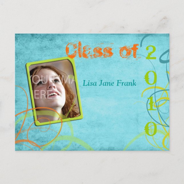 Grunge, cartes postales de remise de diplômes (Devant)
