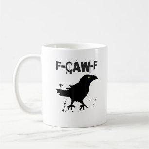 Grunge Coffee F Krähe F Krähen Humor Kreativer Sti Kaffeetasse