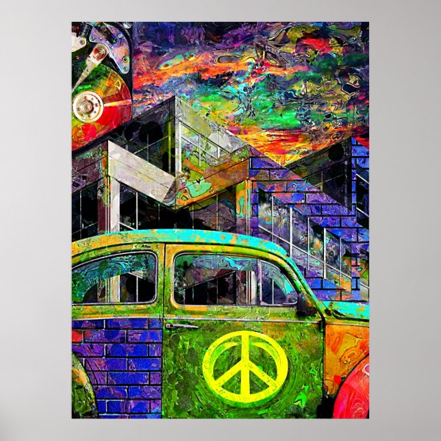 Grunge Collage Poster (Vorne)