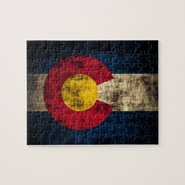 Grunge Colorado Flag (Horizontal)