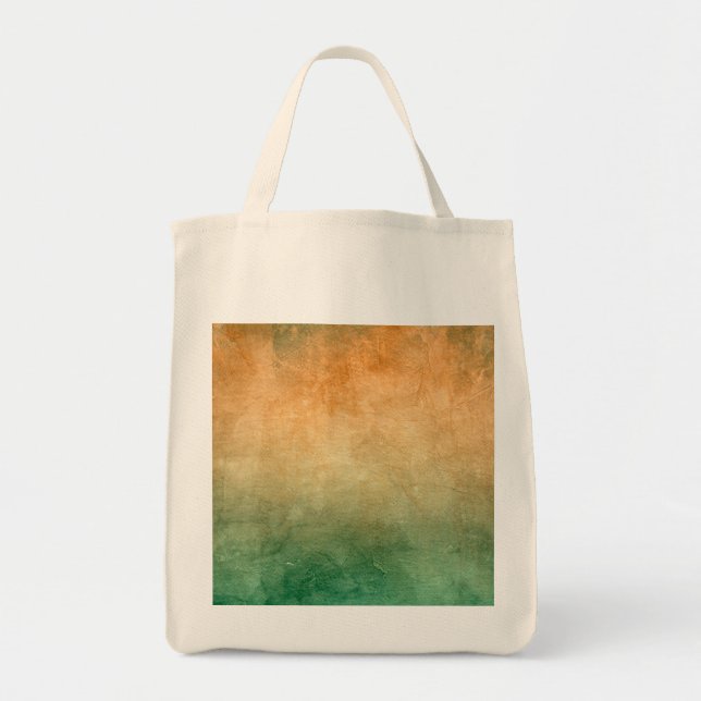 Grunge Colors - Orange & Green Tragetasche (Vorne)