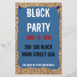 Grunge Cork Frame Foto Flyer