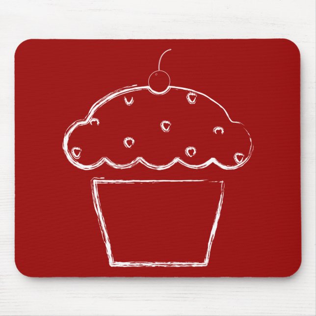 Grunge Cupcake Mousepad (Vorne)