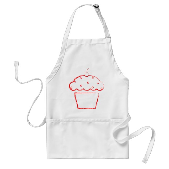 Grunge Cupcake Schürze (Vorne)