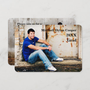 Grunge Décontracté - Faire-part de 3x5