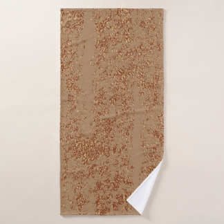 Grunge Design. Copper glossy background. Metall  Badehandtuch