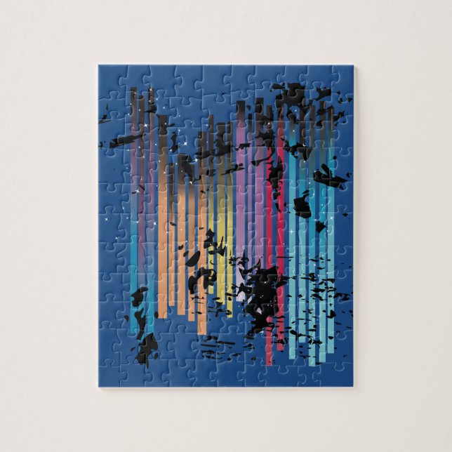 Grunge Design Puzzle (Vertikal)