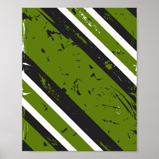 Grunge diagonale Streifen Abstraktes Design Poster