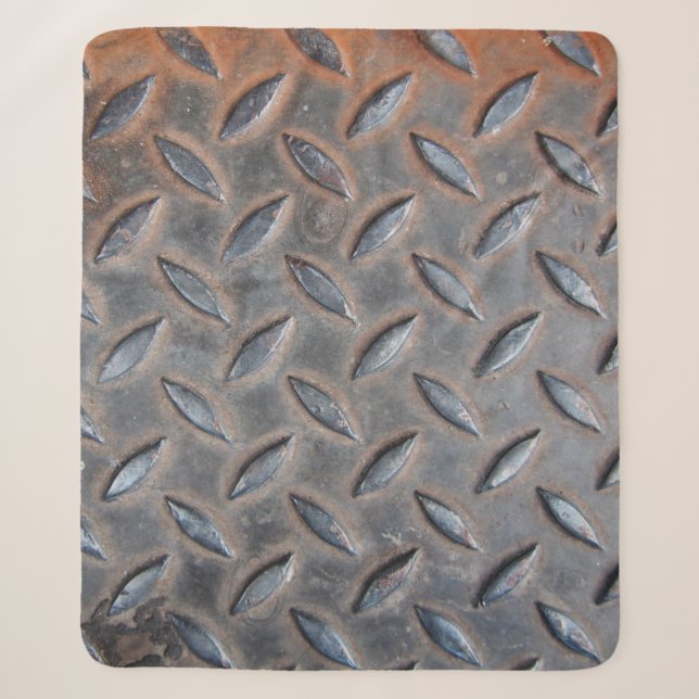 grunge Diamantuntergrund, geschweißte Stahlsurfe Sherpadecke (Vorderseite)