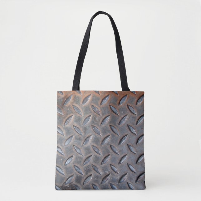 grunge Diamantuntergrund, geschweißte Stahlsurfe Tasche (Vorderseite)