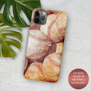 Grunge dreckige Vintage abgenutzte Baseball Sport iPhone 16 Pro Max Hülle