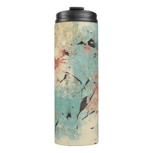 Grunge Dry Paint Textures Thermal Tumbler Thermosbecher