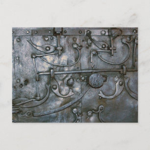 Grunge Eisen Schwermetall Postkarte