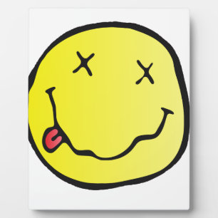 Grunge Emoji Fotoplatte