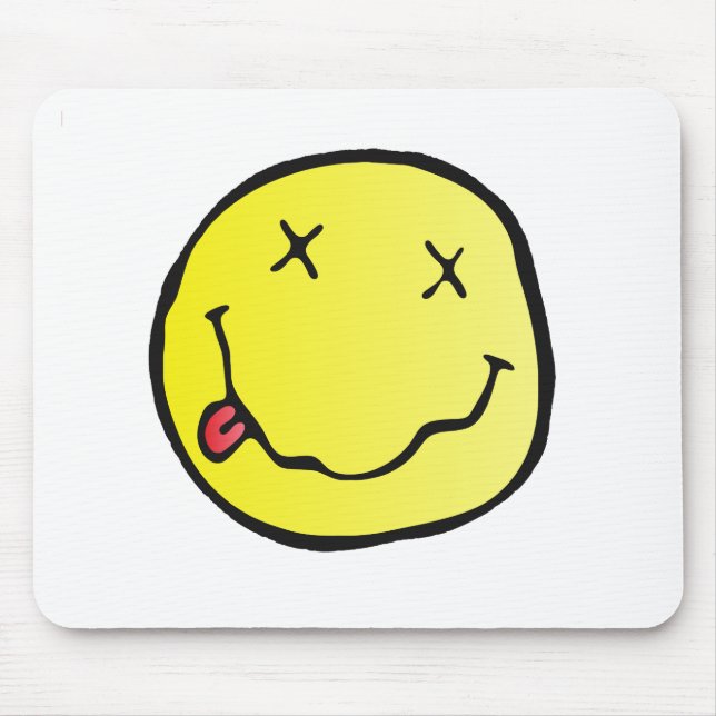 Grunge Emoji Mousepad (Vorne)